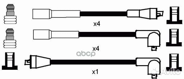 Провода высоковольтные, комплект 8279 NGK