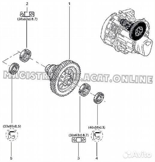 Дифференциал BVM5 H4M ваз XRay 7701767695