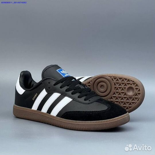 Кроссовки Adidas Samba Black (Арт.55181)