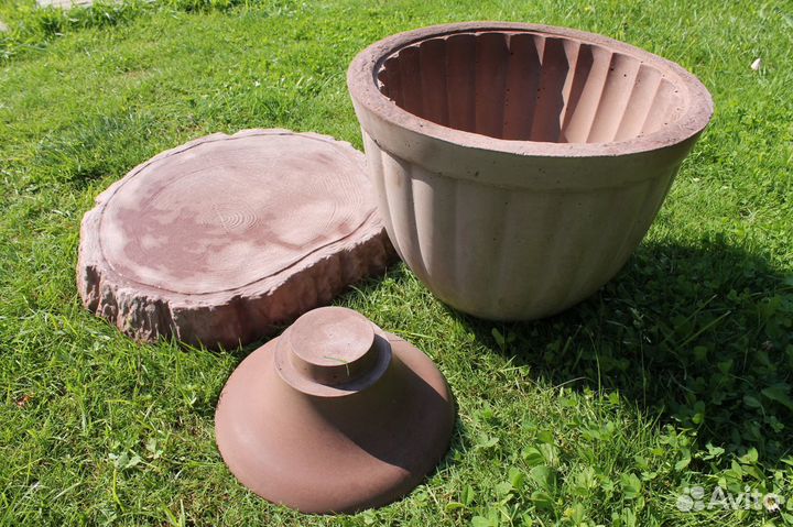 Кашпо из бетона