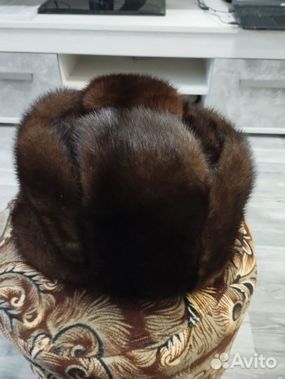 Норковая шапка мужская