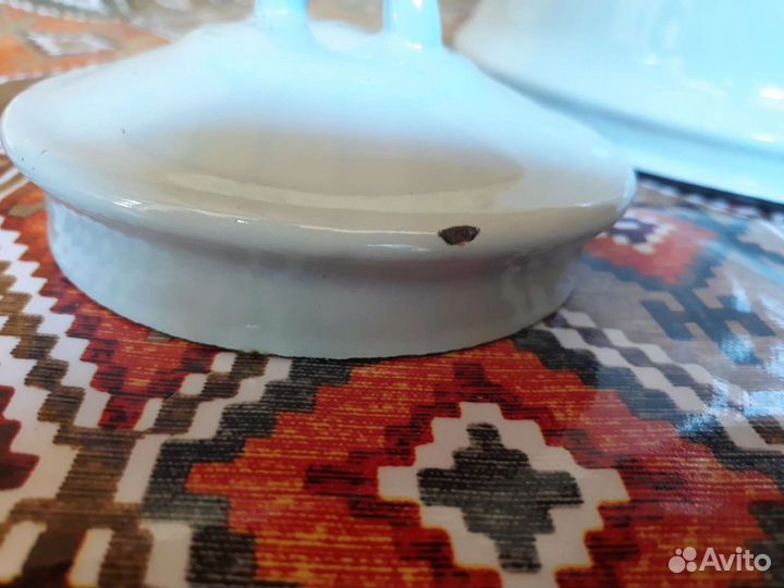 Чайник эмалированный винтаж ссср, новый