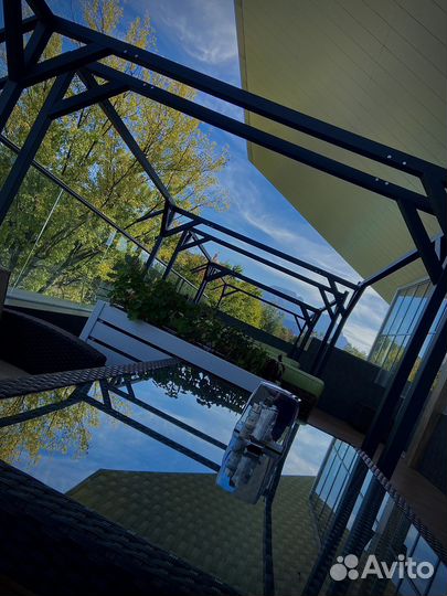 Каркасные беседки из металла «Хайтек»