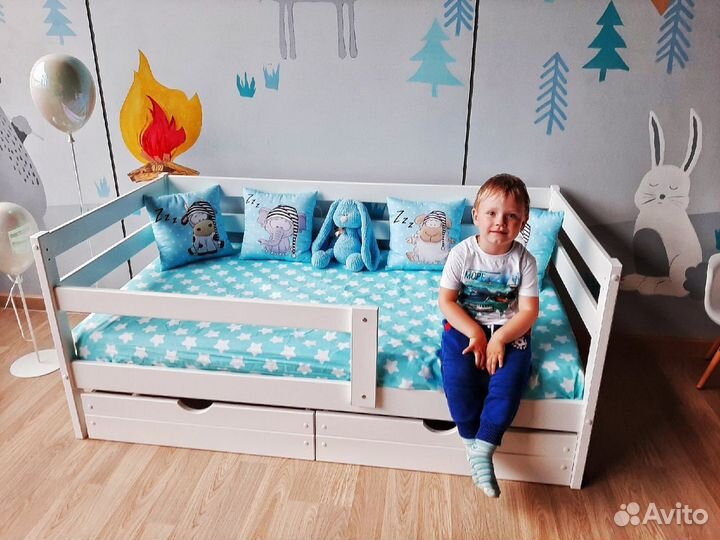 Детская кроватка из березы