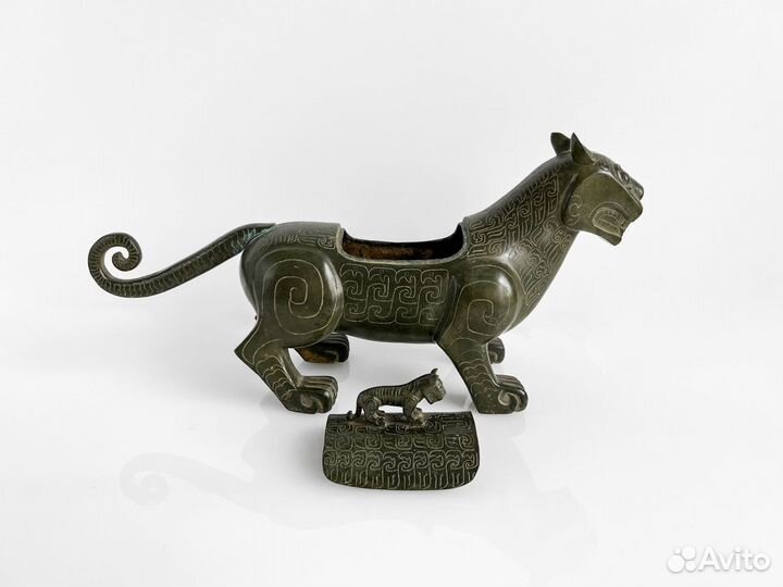 Антикварная курильница, Китай, бронза, XX век