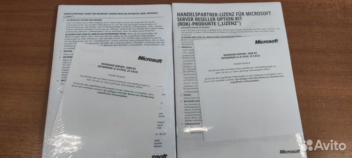 Windows Server 2008 R2 Enterprise 1-8cpu 25Clt HP
