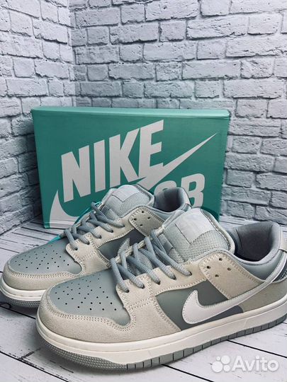Кроссовки Nike sb dunk low pro light gray