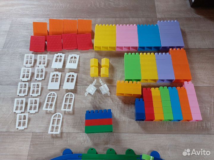 Конструктор дорога,поезд,дома