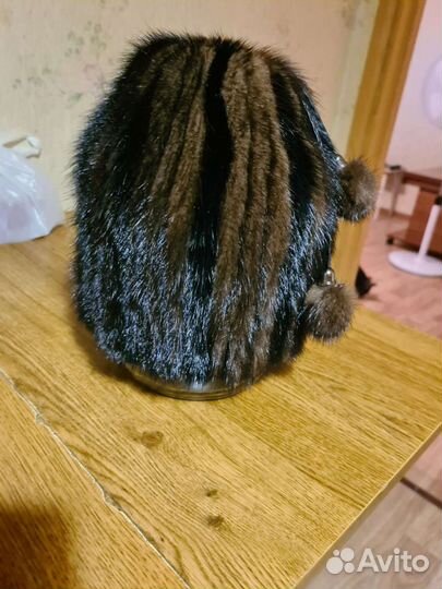 Шапка женская вязаная норка,очень теплая, новая