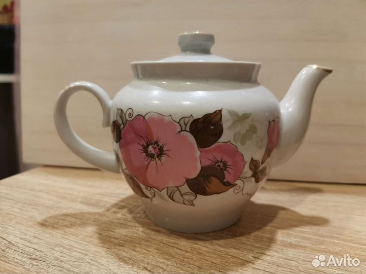 Посуда, тарелка, чайник, стекло, хрусталь винтаж