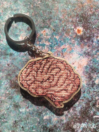 Брелок hand made мозги