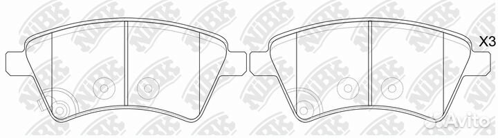 Колодки тормозные дисковые suzuki SX4 1.6 2009 - s