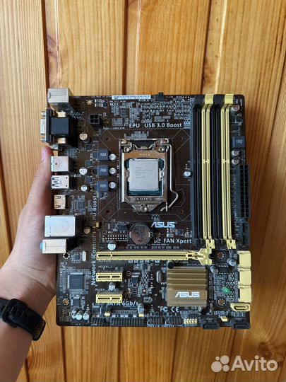 Материнская плата с процессором Intel 1155 1150 i7