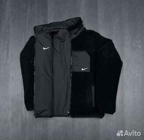 Куртка nike барашка двухсторонняя