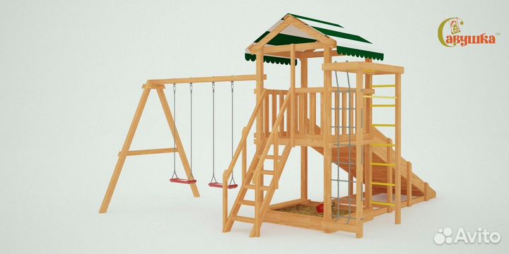 Игровой комплекс уличный качели лодочка доставка