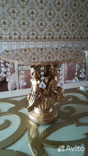 Зеркальная подставка на ангелах