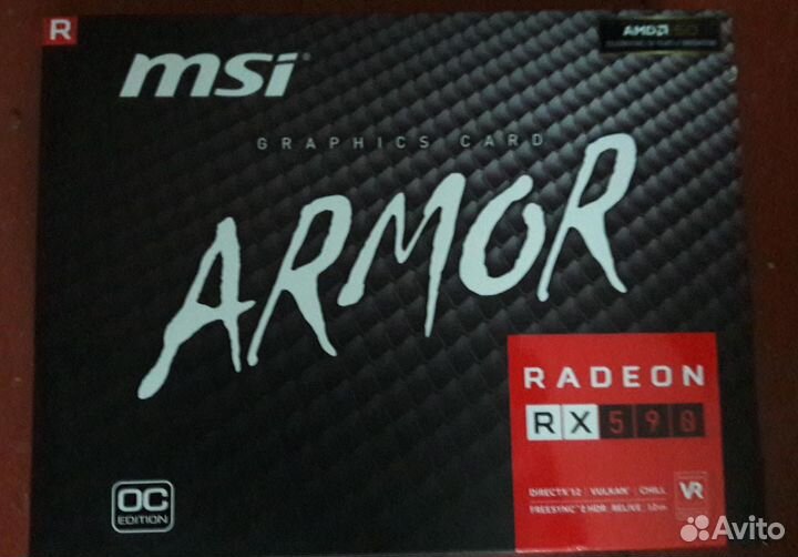 Видеокарта MSI AMD Radeon RX 590 armor 8G