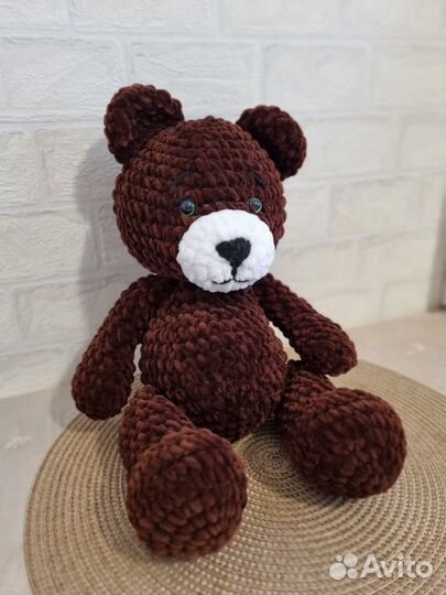 Плюшевый мишка тедди ручной работы