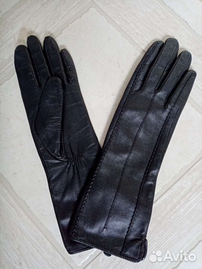 Перчатки женские кожаные 7 размер
