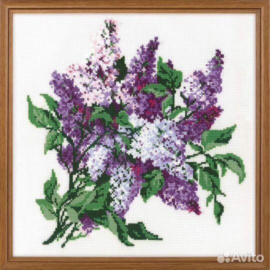 Вышивка картина крестиком Сирень