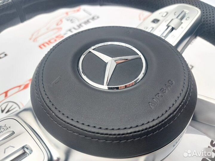 Руль Mercedes 63 AMG Edition карбон круиз подушка
