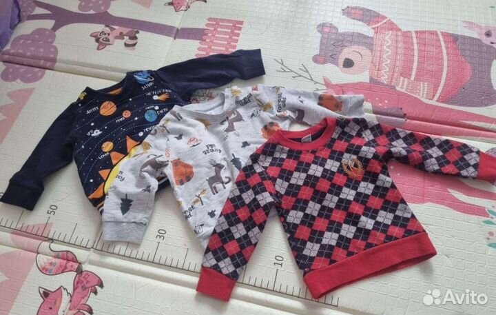 Вещи пакетом на мальчика 86 92 пакетом