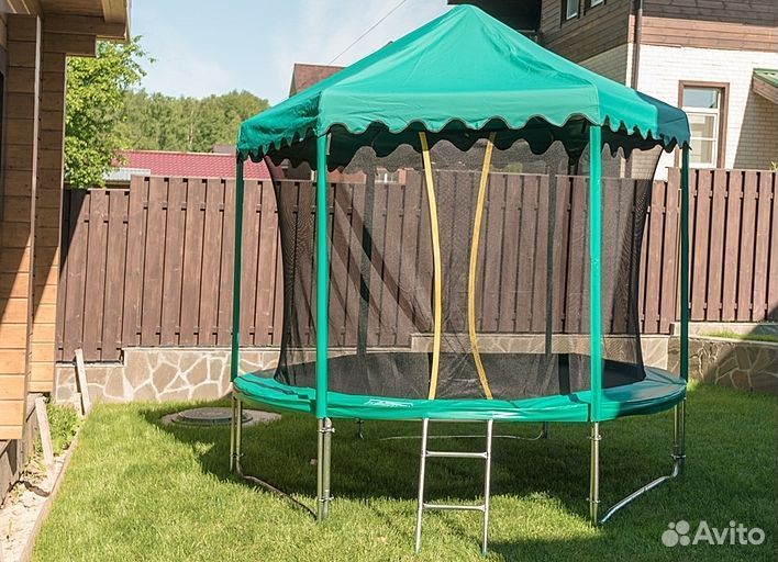 Каркасные батуты с сеткой