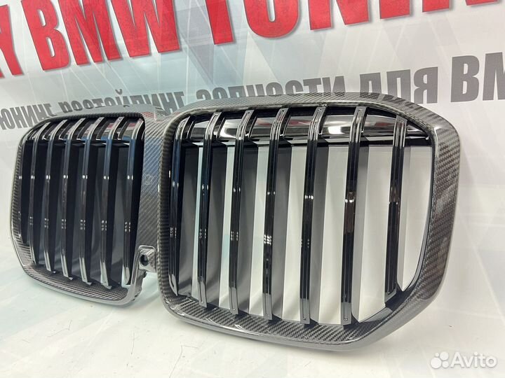 Решетка радиатора BMW X7 G07, MP стиль, карбон