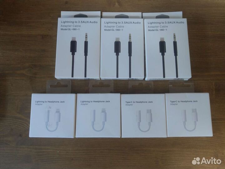 Кабель Lightning-aux 3,5,type-c -aux 3,5 audio