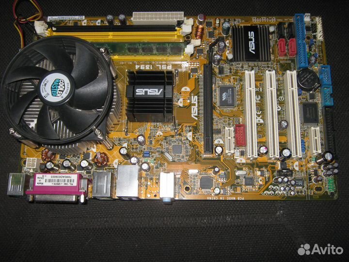 Материнская плата asus P5L+Core2Duo E4500+4х1Гб