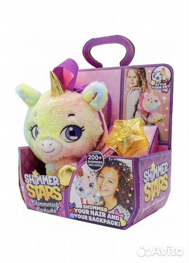 Плюшевый рюкзак Единорог shimmer stars