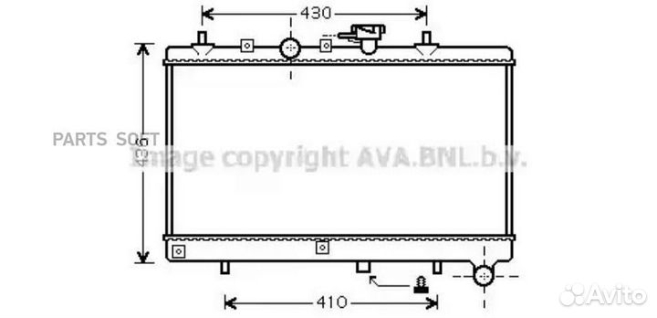 Радиатор охлаждения Киа Rio I