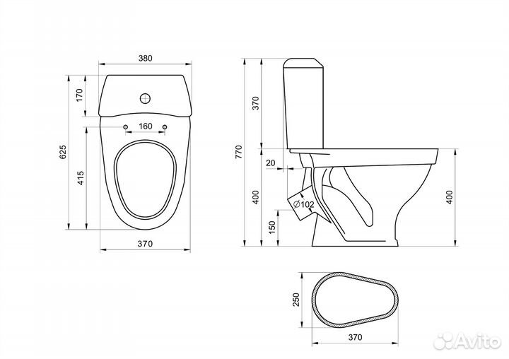 Унитаз-компакт 