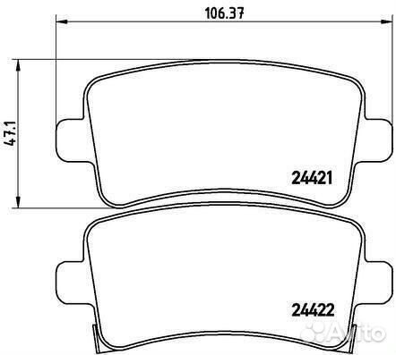 Колодки тормозные дисковые opel
