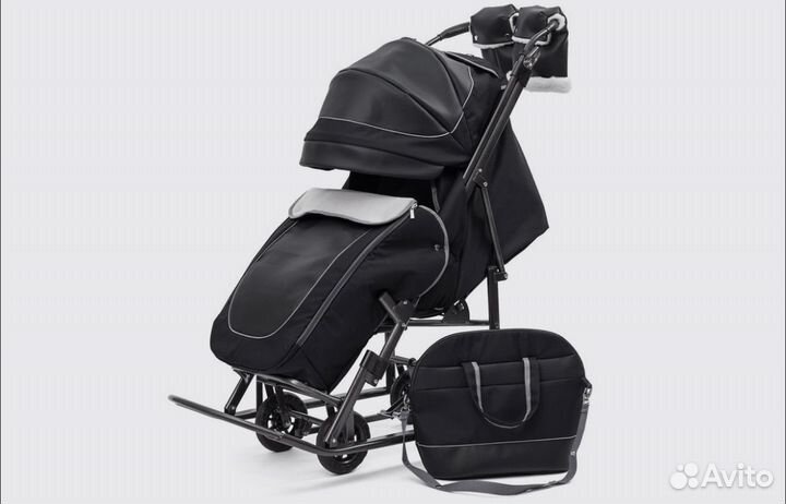 Санки коляска зимние Pilate Deluxe NEW2023
