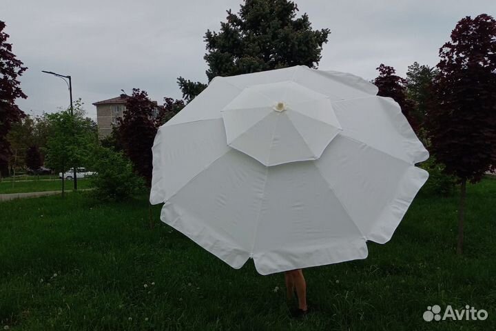 Зонт уличный круглый с двойным куполом