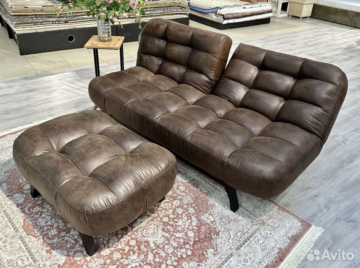 Диван в скандинавском стиле + Пуф 