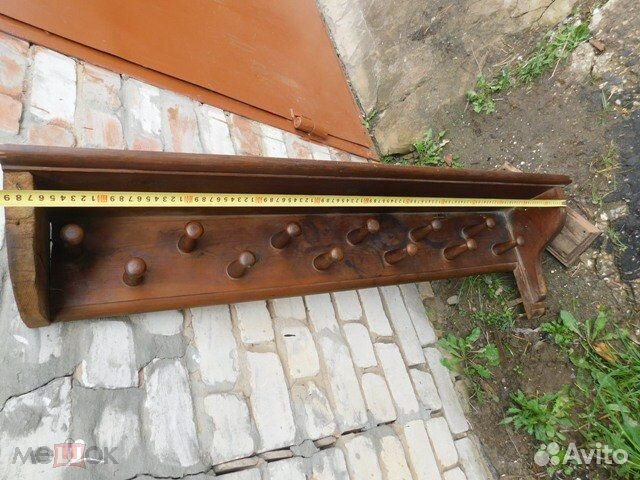 Старинная,деревянная одежная вешалка,период ри