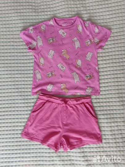 Вещи пакетом на девочку 122 128