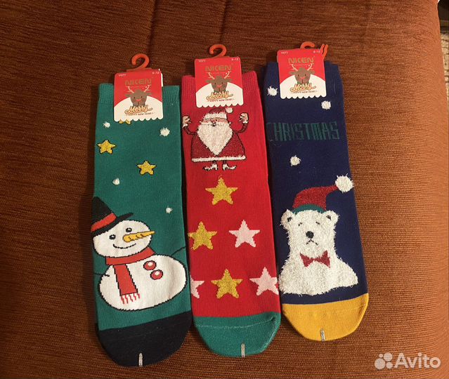 Носки детские новогодние