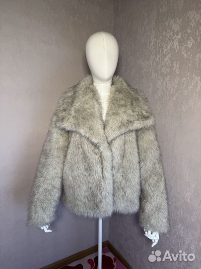 Искусственная шуба Zara Серая