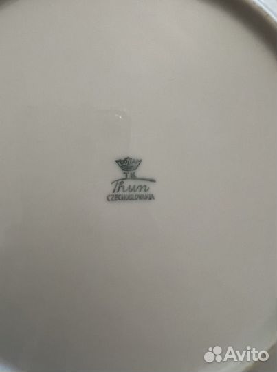 Тарелка фарфор Thun Чехословакия 1970г. 12 штук