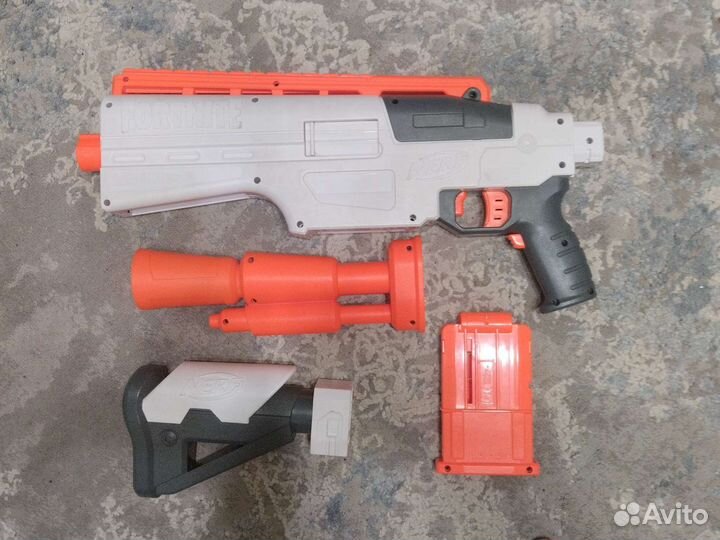 Бластер нерф автоматический на батарейках