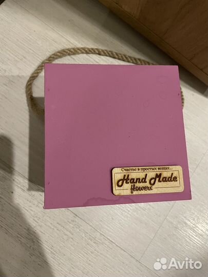 Коробка для цветов кубик