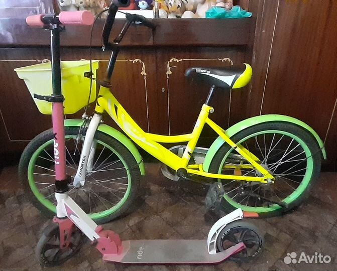 Велик и самокат подростковый бу цена договорная