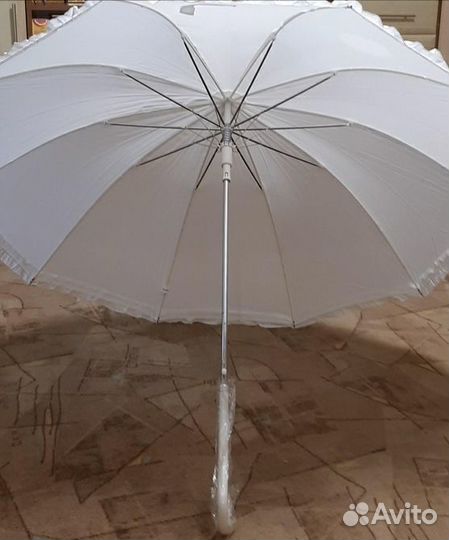 Зонт свадебный белый