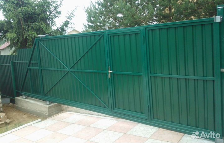 Откатные ворота под ключ