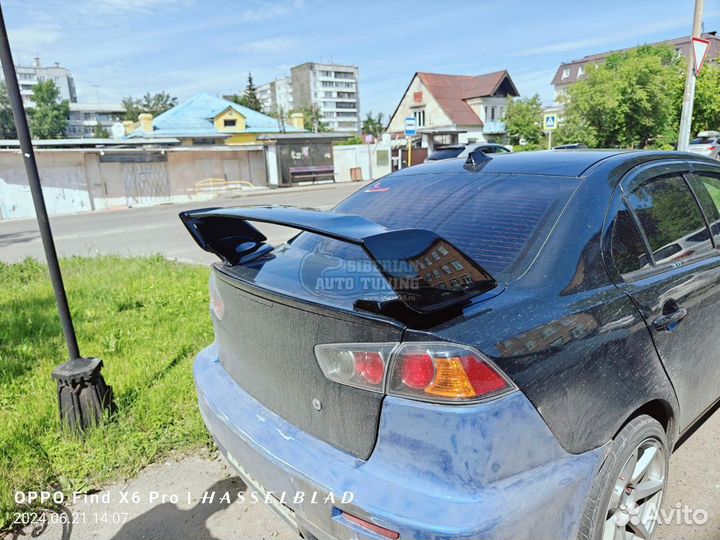 Спойлер Subaru wrx sti высокий абс пластик черный