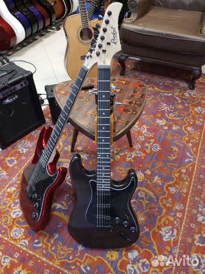 Электрическая гитара рокет новая красная и черная