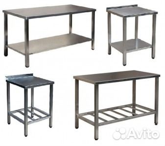 Стол нейтральный, промышленный, нержавейка 60х60